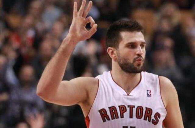 Linas Kleiza pratęsė sutartį su "Raptors" dar vienam sezonui