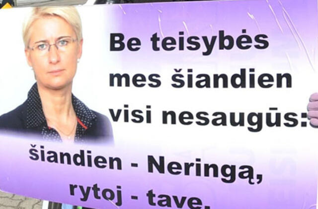 Paskui Neringą Venckienę nors ir į pasaulio kraštą