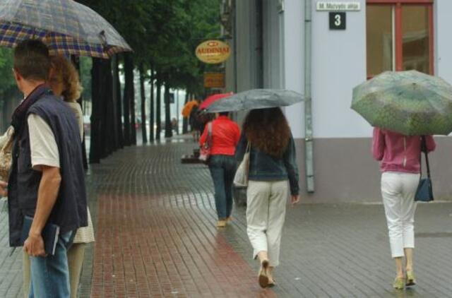 Savaitgalis prognozuojamas šiltas ir lietingas