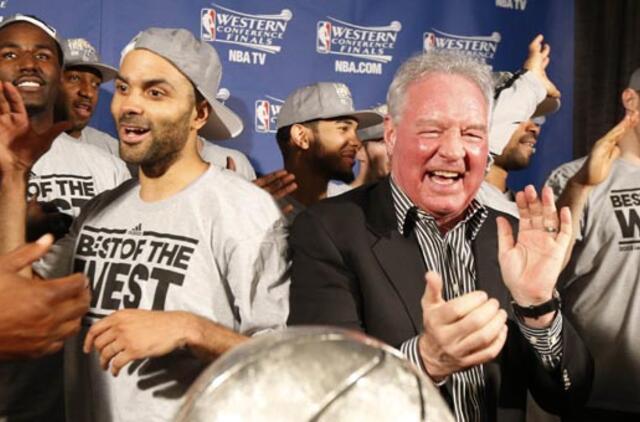 "Spurs" krepšininkai - NBA Vakarų konferencijos čempionai