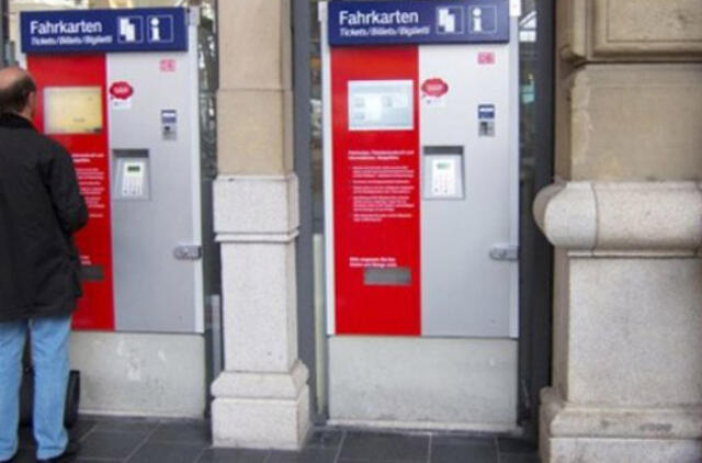 Vokietija perspėja keliautojus: gali sprogti bilietų automatai