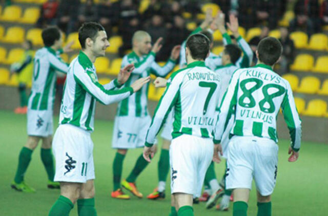 "Žalgiris" sutriuškino "Dainavos" futbolininkus 7:0