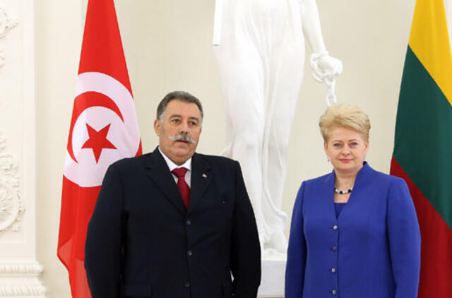 Prezidentė priėmė Tuniso ambasadoriaus skiriamuosius raštus