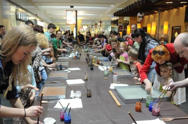 „Spalvota viltis“ miestelėnus susipažindino su Ebru menu