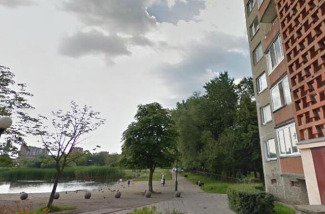 Prie tvenkinio - dūris peiliu į nugarą