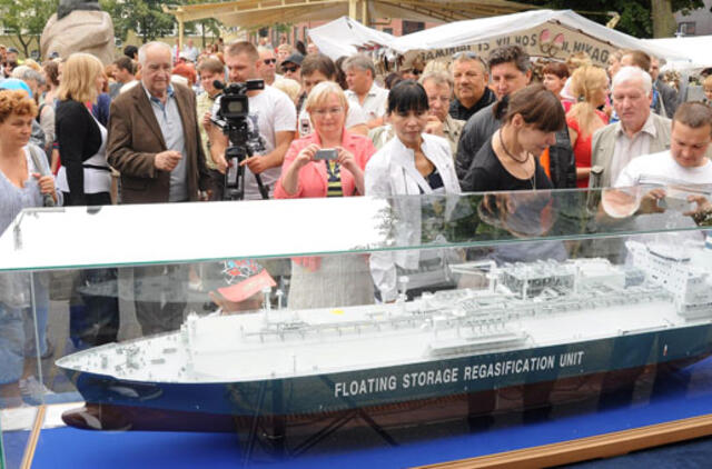 150 kartų mažesnis dujų tanklaivis - jau Klaipėdoje