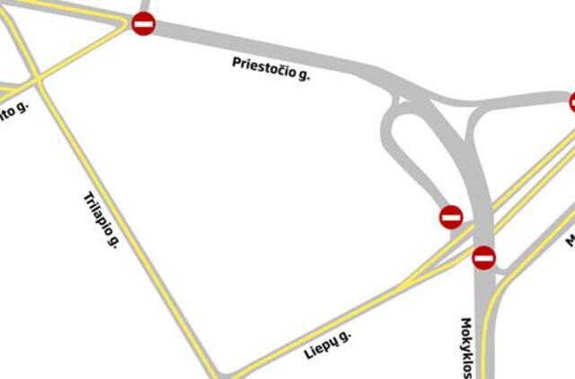 Savaitgalio "driftas" apribos eismą mieste