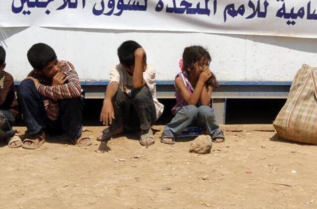 Dėl pilietinio karo Sirijoje pabėgėliais tapo milijonas vaikų