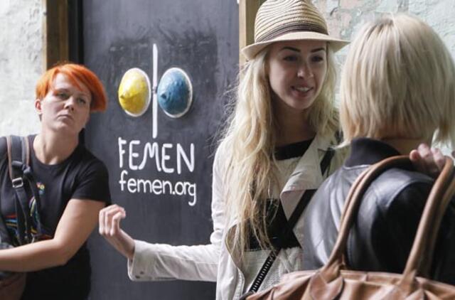 "Femen" aktyvistės kaltina policiją pakišus ginklus jų biure