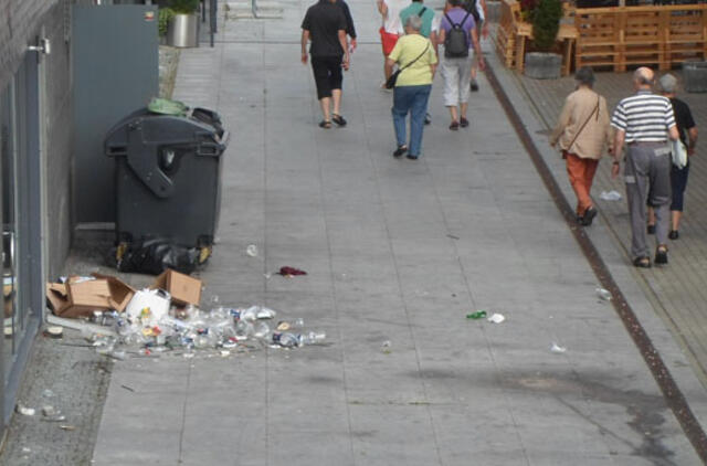 Šiukšlintojams grasinama trigubomis baudomis