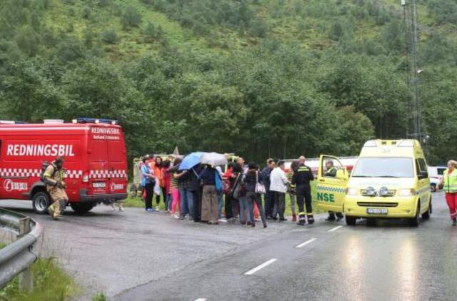 Norvegijoje dėl gaisro tunelyje į ligonines nugabenti 75 žmonės