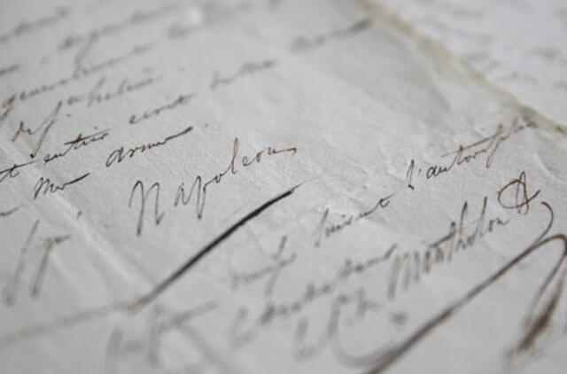 Aukcione parduodamas Napoleono testamentas