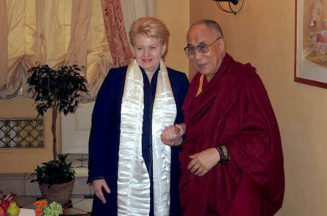Dalia Grybauskaitė susitiko su Dalai Lama