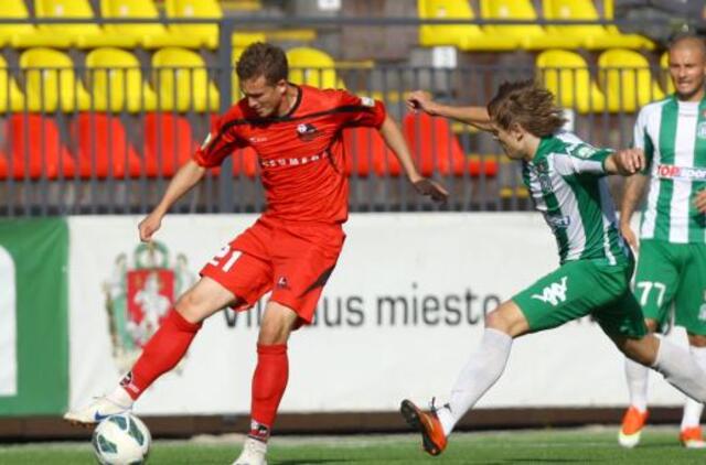 "Žalgirio" ir "Sūduvos" futbolininkų dvikova baigėsi lygiosiomis