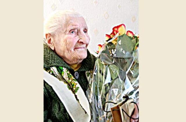 Lietuvos ilgaamžiškumo rekordininkė greitai švęs 111-ąjį gimtadienį