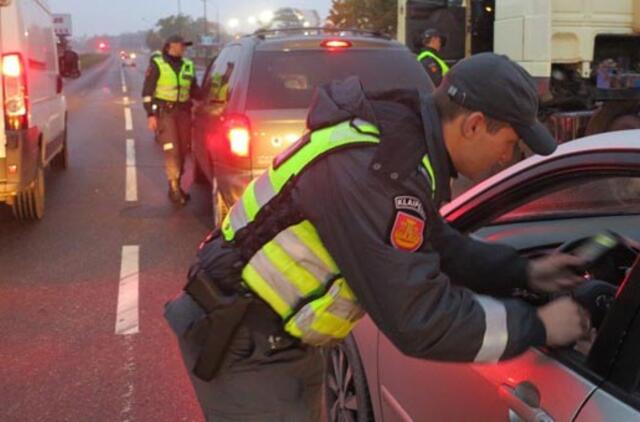 Policijos reidas: sulaikyti du girti vairuotojai