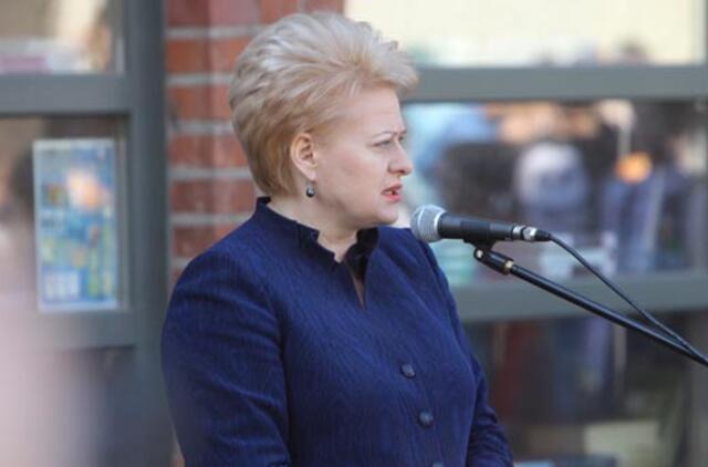 Prezidentė: jeigu kandidatuosiu, tai kaip nepriklausoma kandidatė