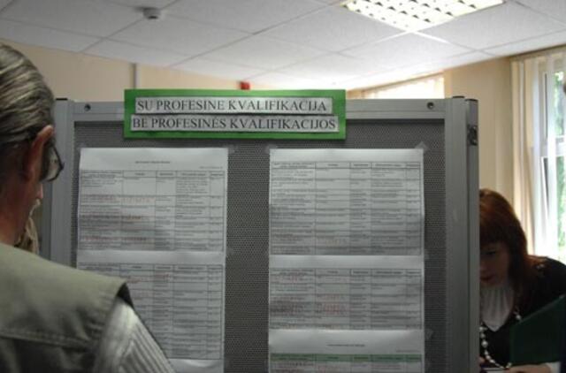 Klaipėdos regione darbą rado virš 21600 bedarbių