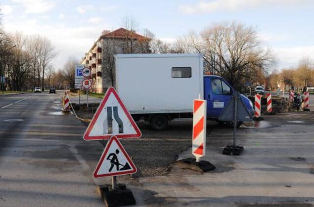 S. Daukanto gatvėje gludinami kampai