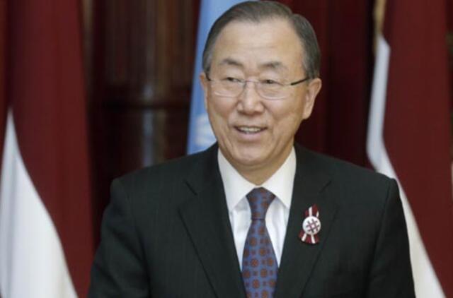 Šeštadienį į Lietuvą atvyksta JT generalinis sekretorius