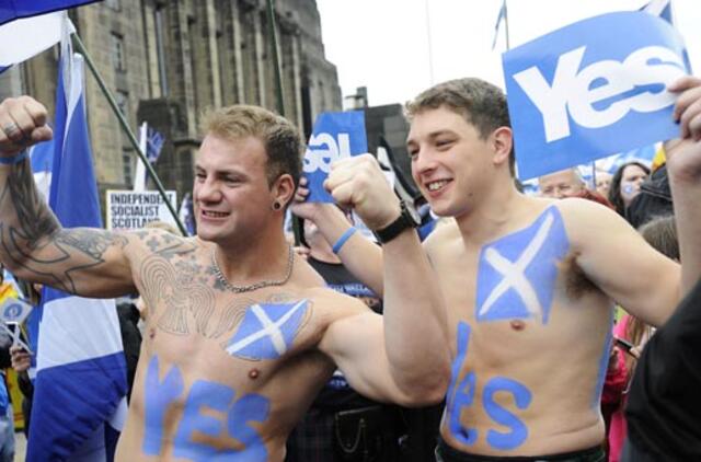 Škotija ruošiasi nepriklausomybės referendumui