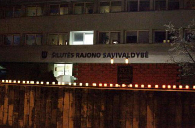 Žvakutės prie Savivaldybės gyventojams kelia nerimą