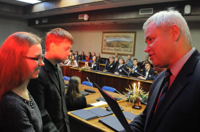 Gabiausiems moksleiviams - mero padėkos