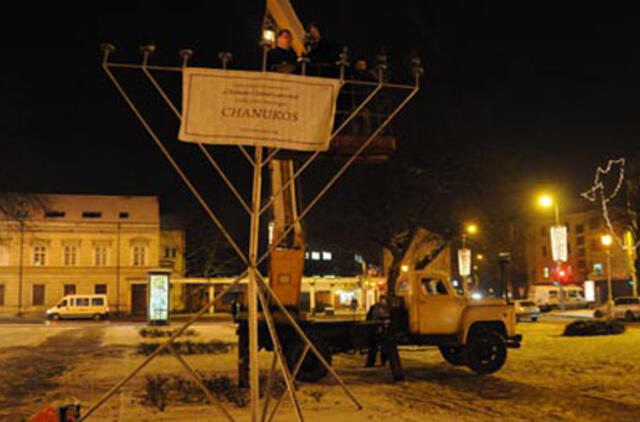 Šiandien bus uždegta Didžioji Menora