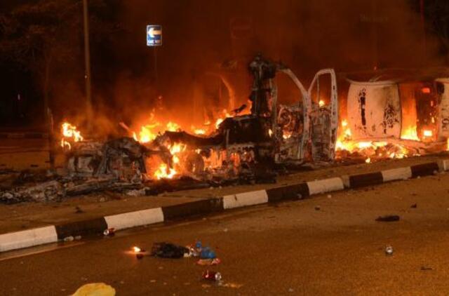 Singapūre vyko pirmos riaušės per daugiau nei 40 metų