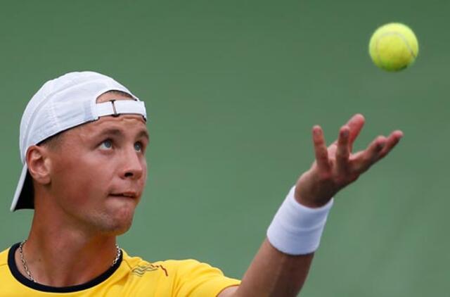 Tenisininkas Ričardas Berankis pasaulio reitinge išliko 132-as, o Laurynas Grigelis - 286-as