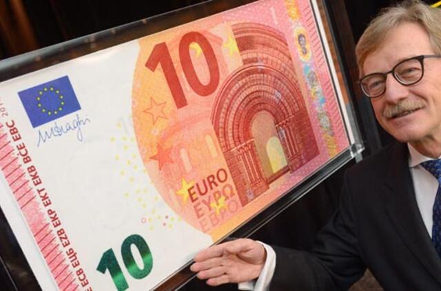 ECB pristato naujuosius 10 eurų nominalo banknotus