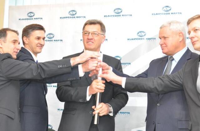 Klaipėdoje įkasta SGD terminalo kapsulė