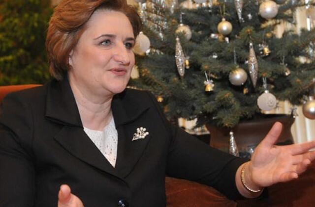 Loreta Graužinienė: 2015 metais vidutinis darbo užmokestis bus apie 3 tūkstančius litų