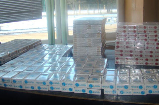 Palangos pareigūnams įkliuvo cigarečių kontrabandininkė