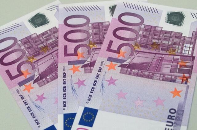 Pernai euro zonoje konfiskuota apie 670 tūkstančių padirbtų eurų kupiūrų