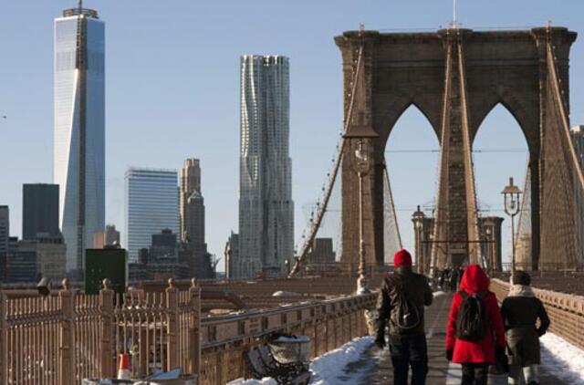 Po naujos šalčio bangos JAV užregistruota rekordiškai žema temperatūra