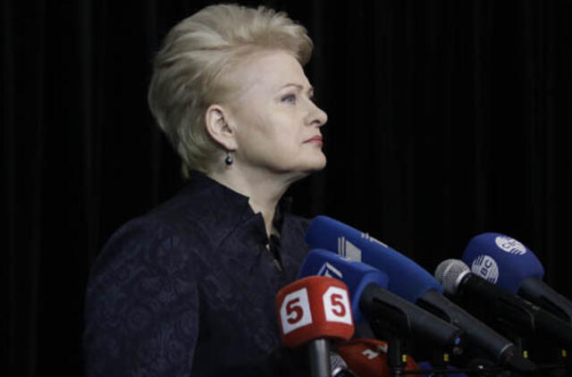 Prezidentė padėkojo žurnalistams