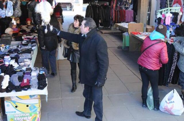 Šalčiai neatbaidė nei turgaus pirkėjų, nei pardavėjų