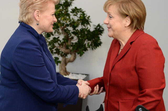 Dalia Grybauskaitė susitiko su Angela Merkel