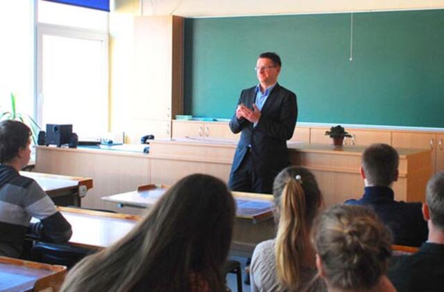 Moksleiviai klausėsi sėkmės istorijų