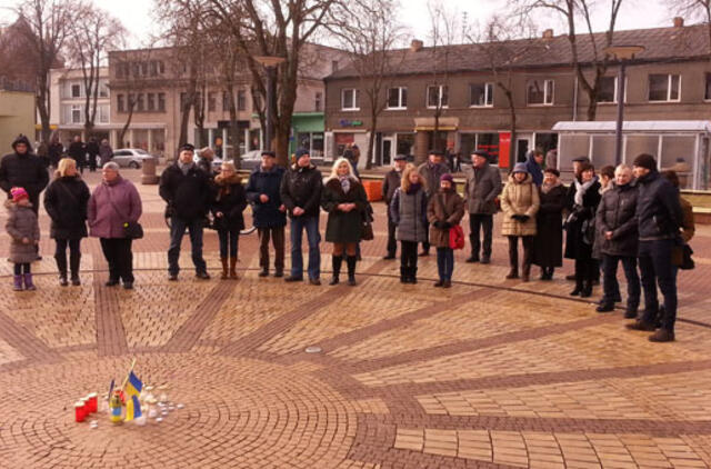 Palangiškiai pagerbė žuvusius Ukrainoje