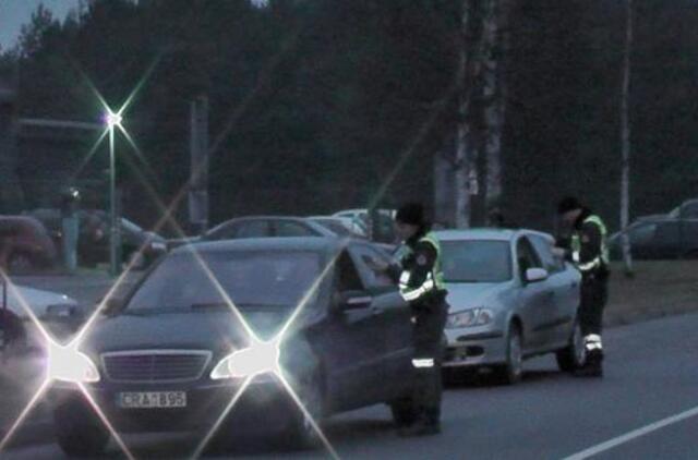 Palangoje - kelių policijos reidai