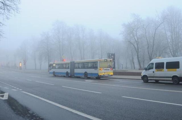 Šeštadienį tvyros rūkas, o dangus bus debesuotas