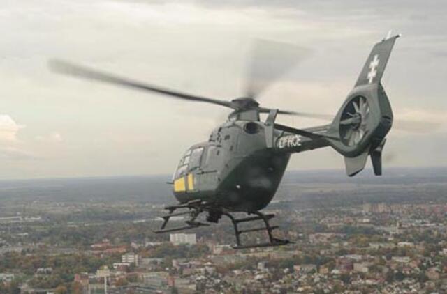 Šiąnakt jau trečią kartą šiais metais donoro širdis skraidinta sraigtasparniu