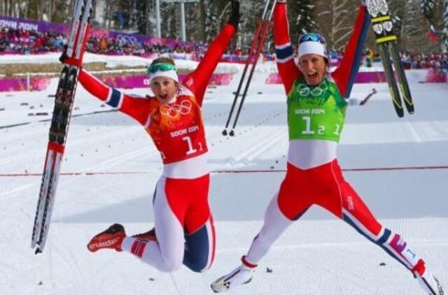 Sočio olimpinių žaidynių medalių lentelėje į pirmąją vietą sugrįžo norvegai