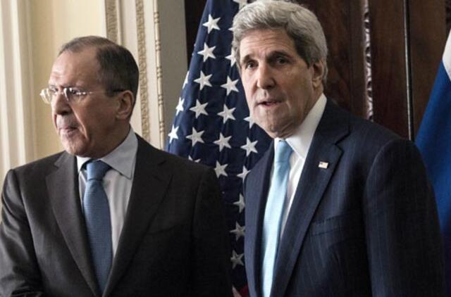 Sergejus Lavrovas ir Džonas Keris susitinka aptarti situaciją Ukrainoje