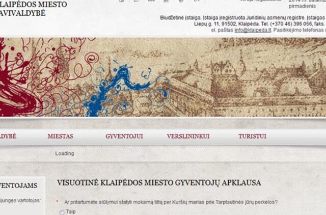 Klaipėdiečiai į daugumą klausimų atsako "Ne"