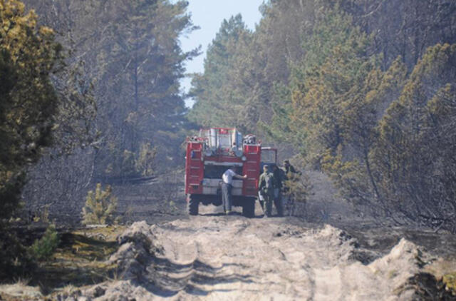 Kuršių nerijoje mažinamos ugniagesių pajėgos