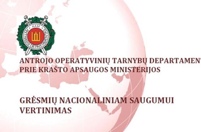 Paskelbta Lietuvos gynybos žvalgybos ataskaita ir grėsmių nacionaliniam saugumui vertinimas