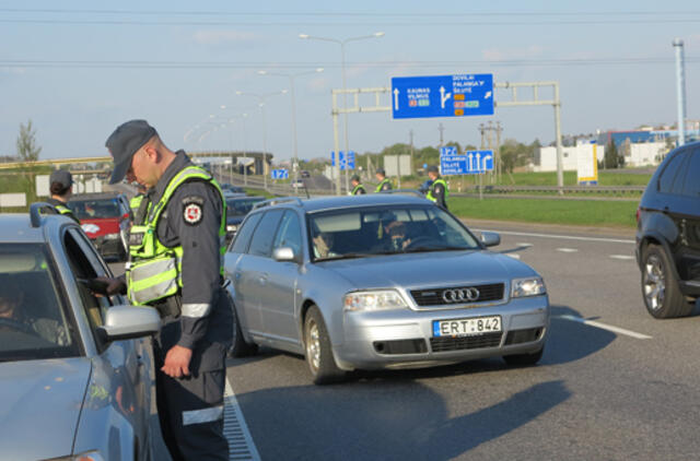 Sekmadienio vakarą - policijos reidas